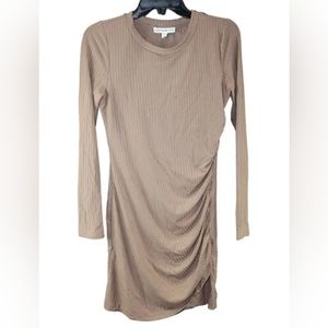 And Now This Womens Womens Side-Ruched Dress, Brown, Size 2X